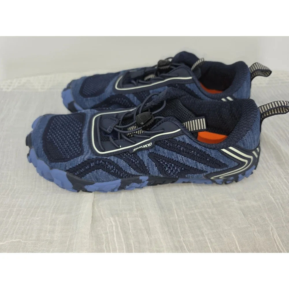 Saguaro Active II Pro Barefoot Navy Blue Minimalist Trail Runner Wide Toe Sz 41